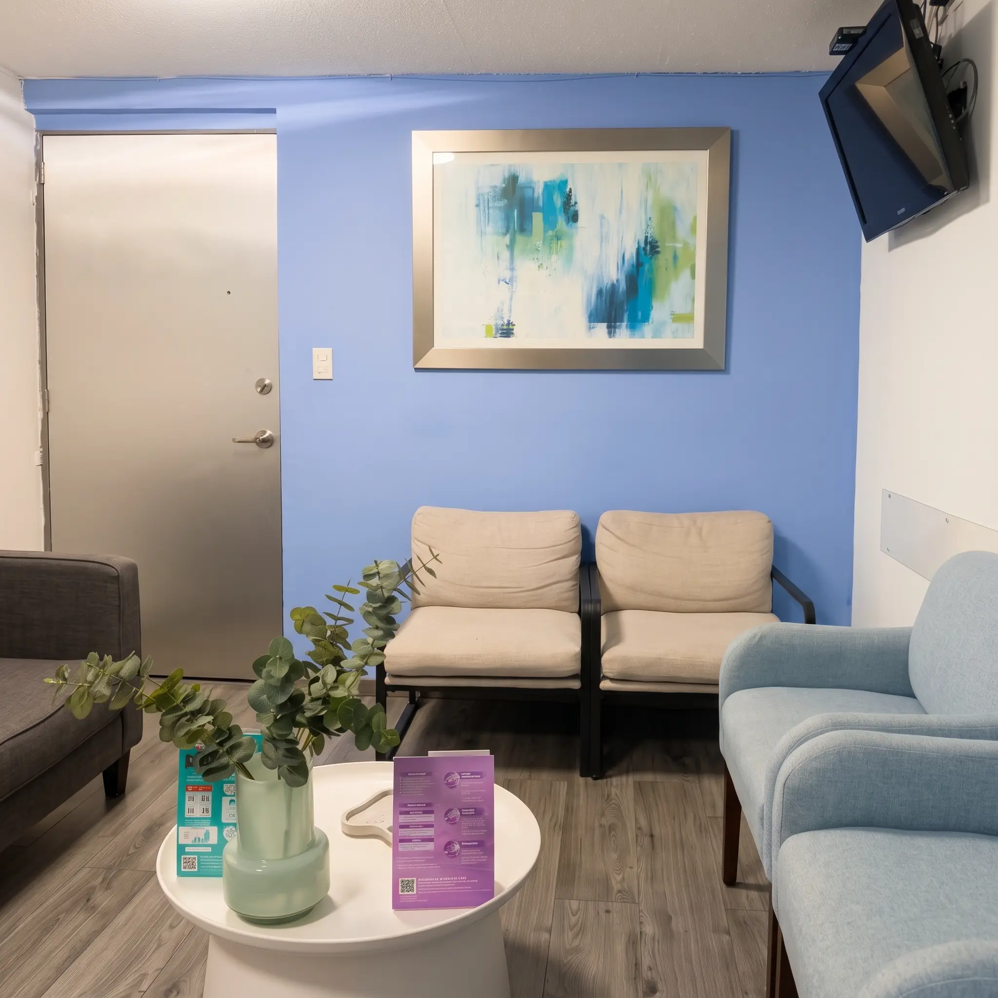 Sala de espera cómoda